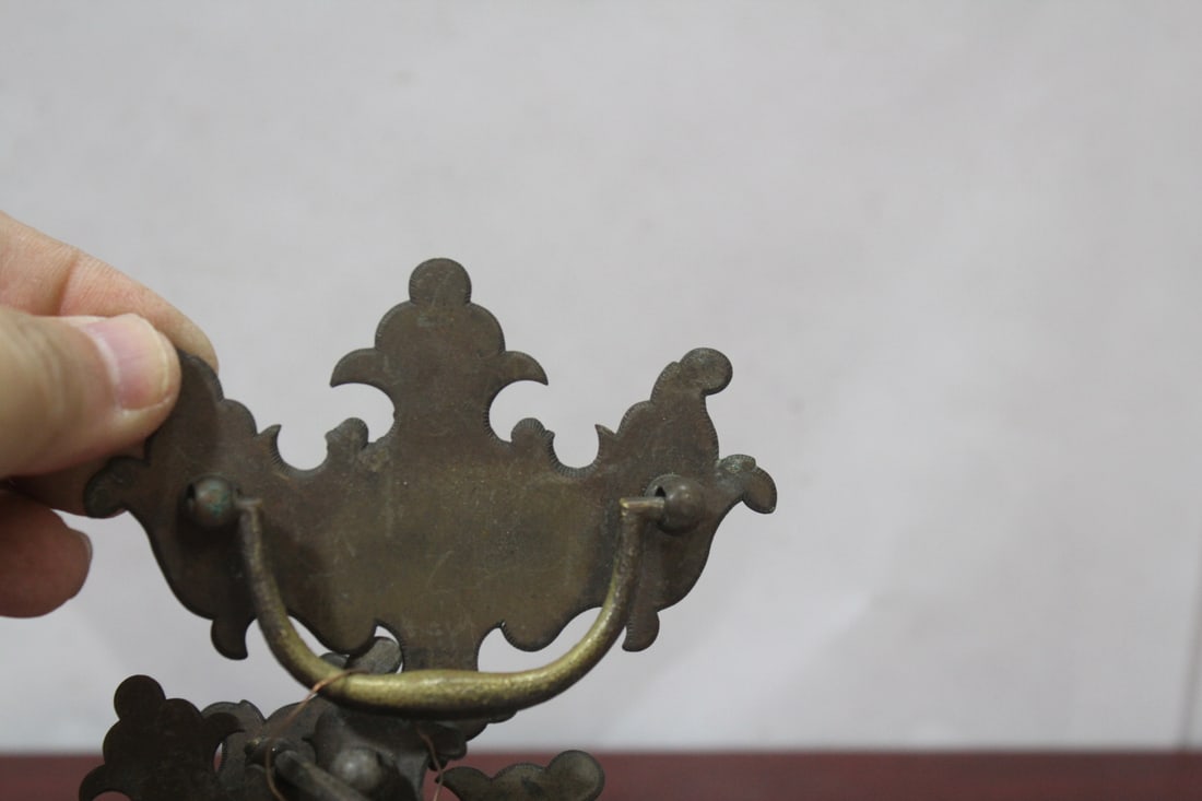 Set of Two Pairs Antique Drawer Pulls - 4