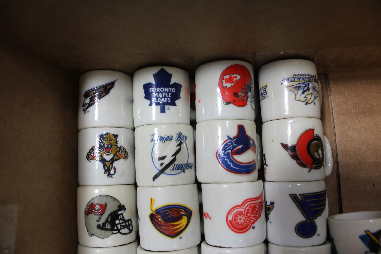 Lot of 26 Miniature Football Logo Mugs - 2