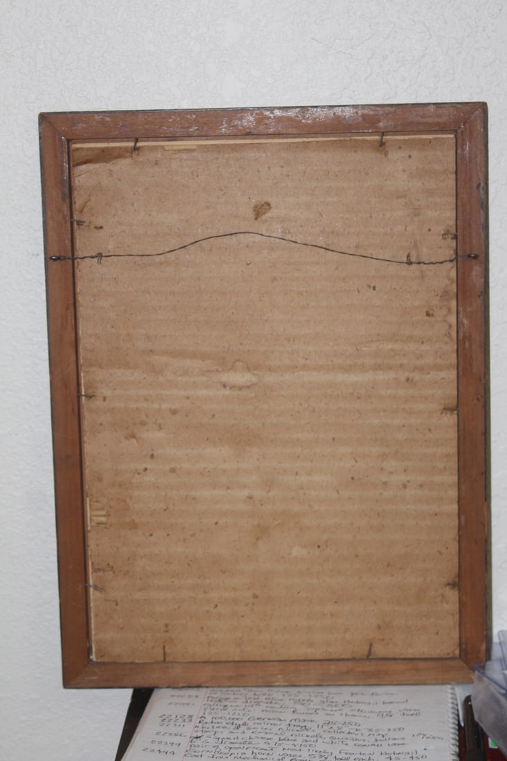 Antique Signed Oil on Board of a House - 4