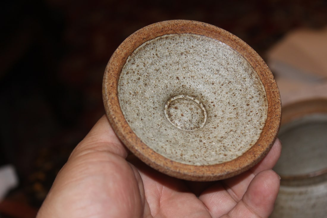 Art Pottery Jar with Lid - 3