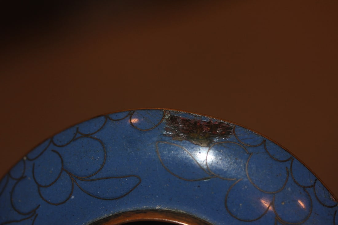 Antique Chinese Cloisonne Dish - 3