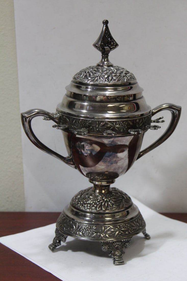 A Meridea Company Repousse Silverplated Cup - 2