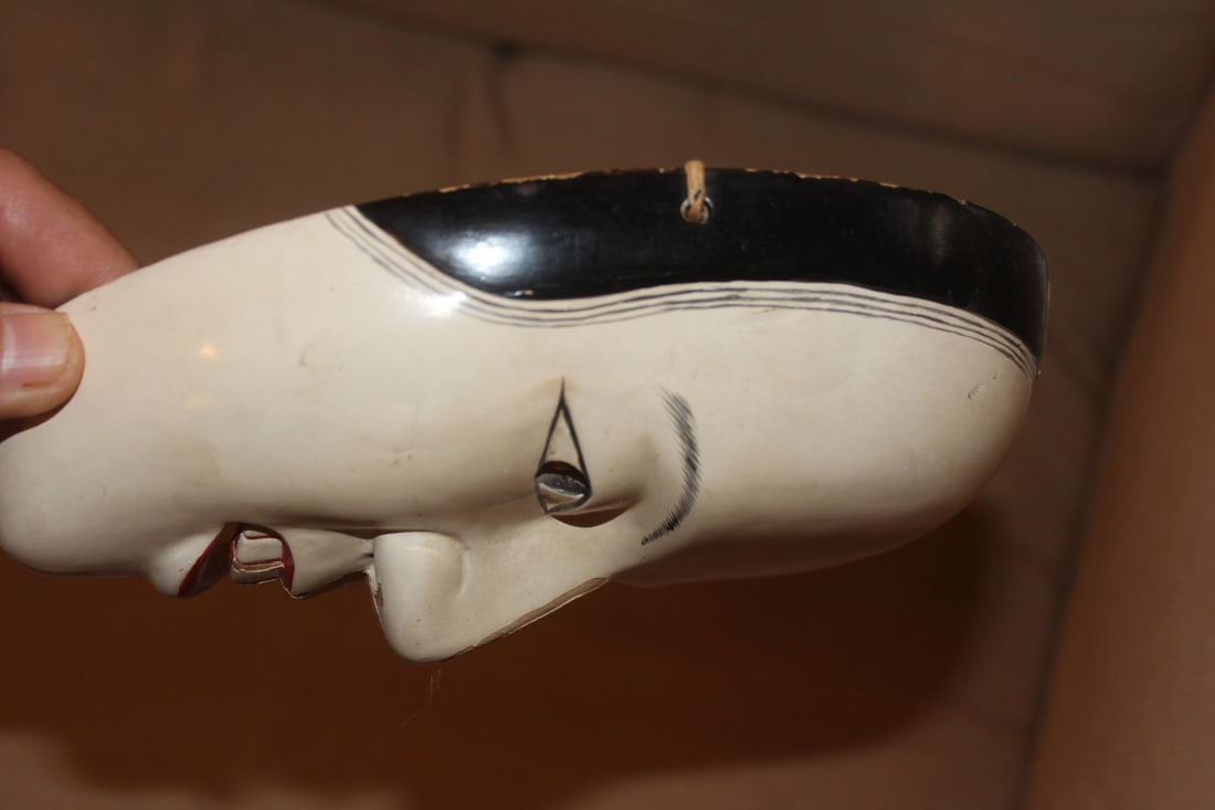 Antique Japanese Lacquer Mask - 4