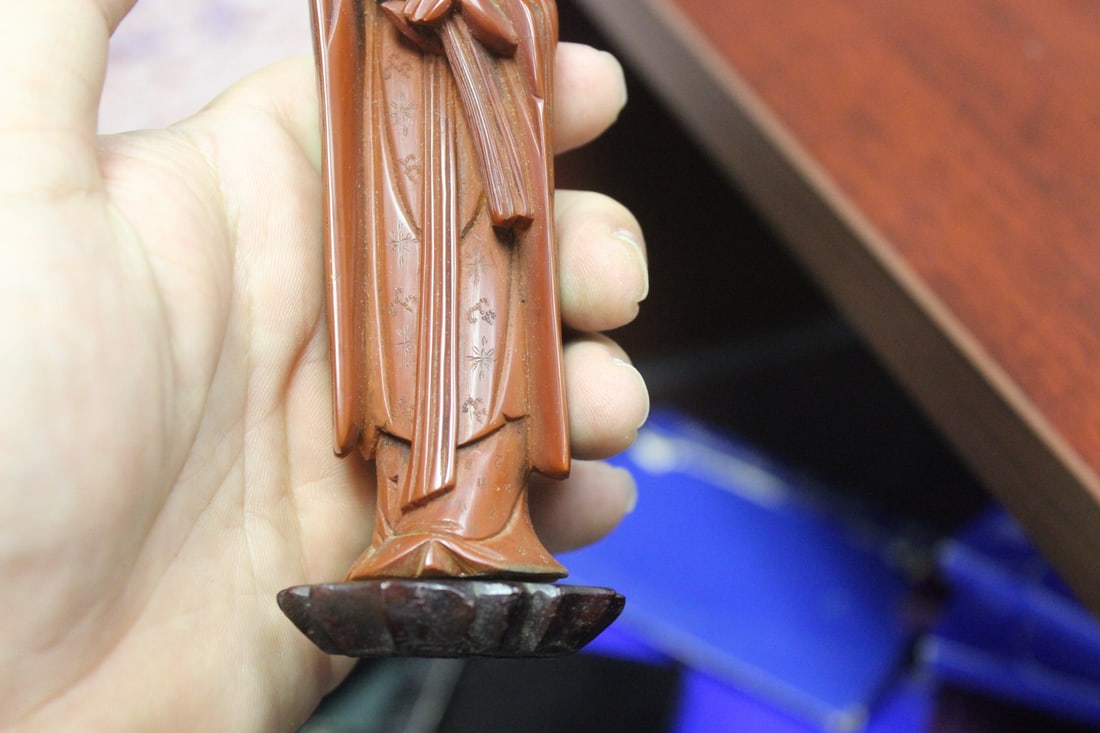 An Antique/Vintage Chinese Carved Lady - 6