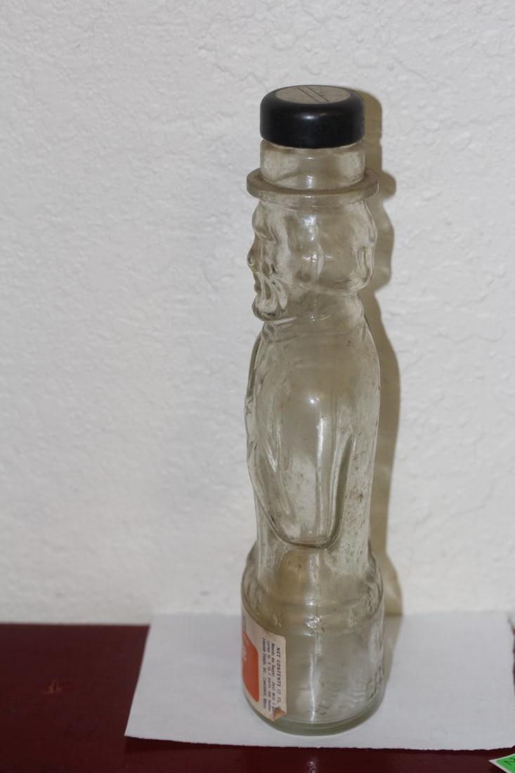 Glass Lincoln Orange Syrup Bank - 2