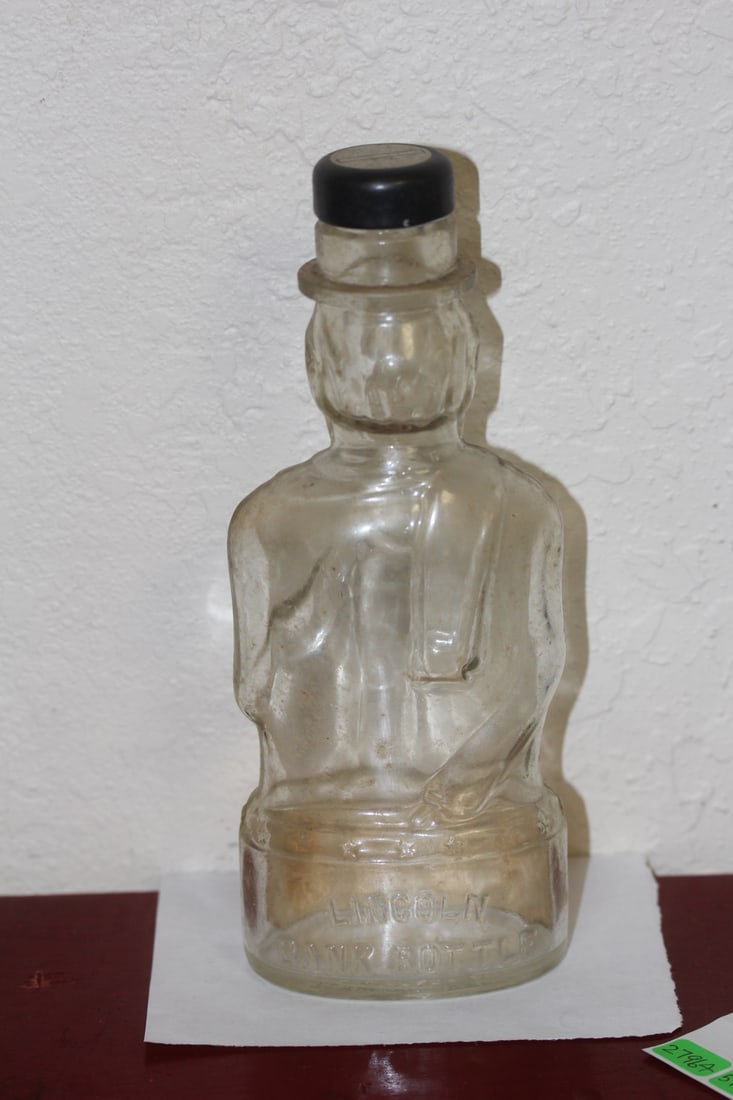 Glass Lincoln Orange Syrup Bank - 3