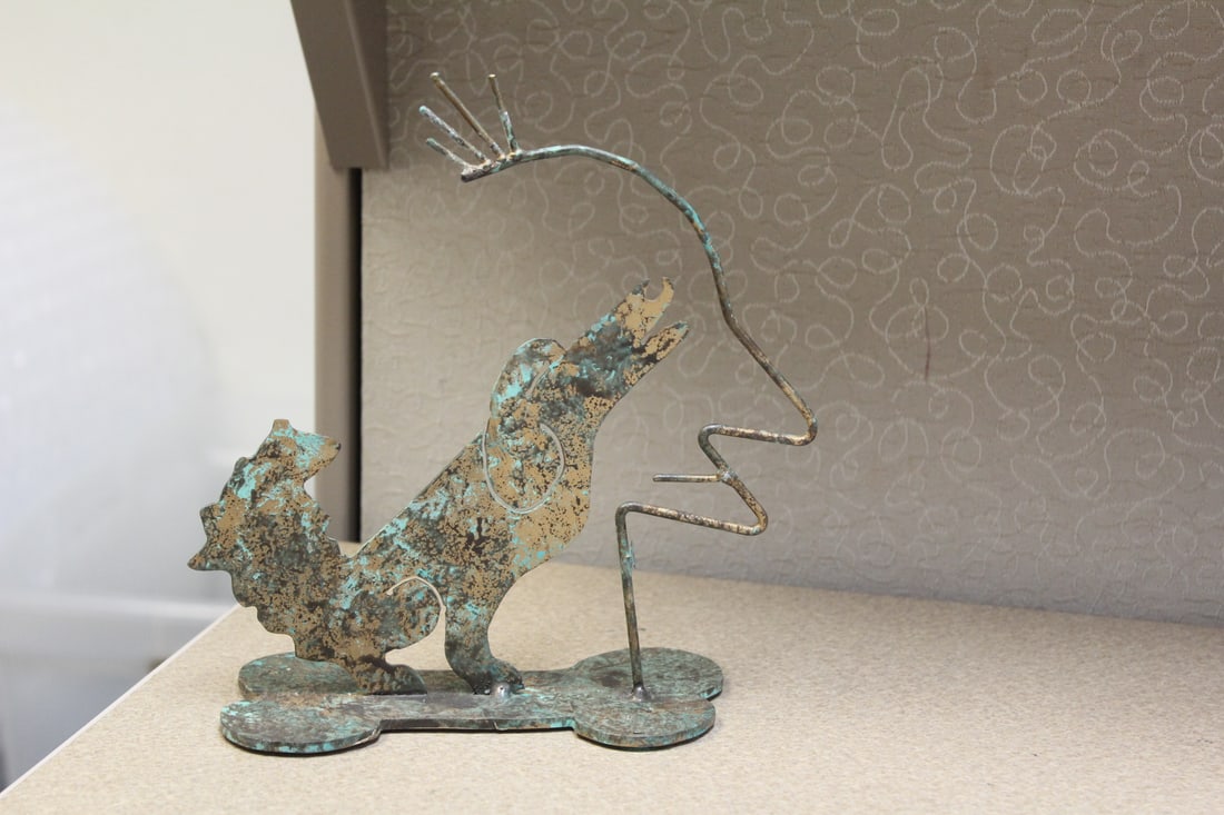 Metal Dog Art - 2