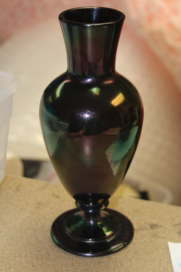 Iridescent Art Glass Vase - 2