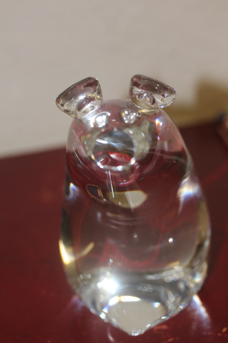 Signed Steuben Pig - 2