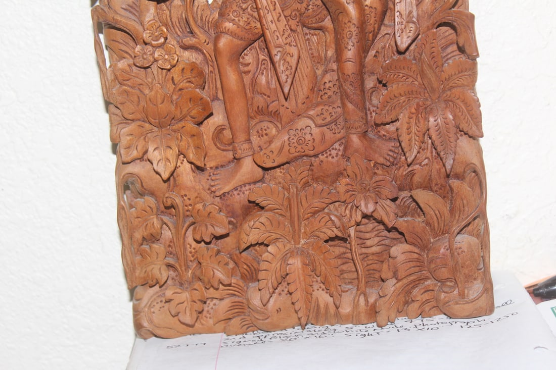 Wooden Bali Panel Wall Hanger - 2