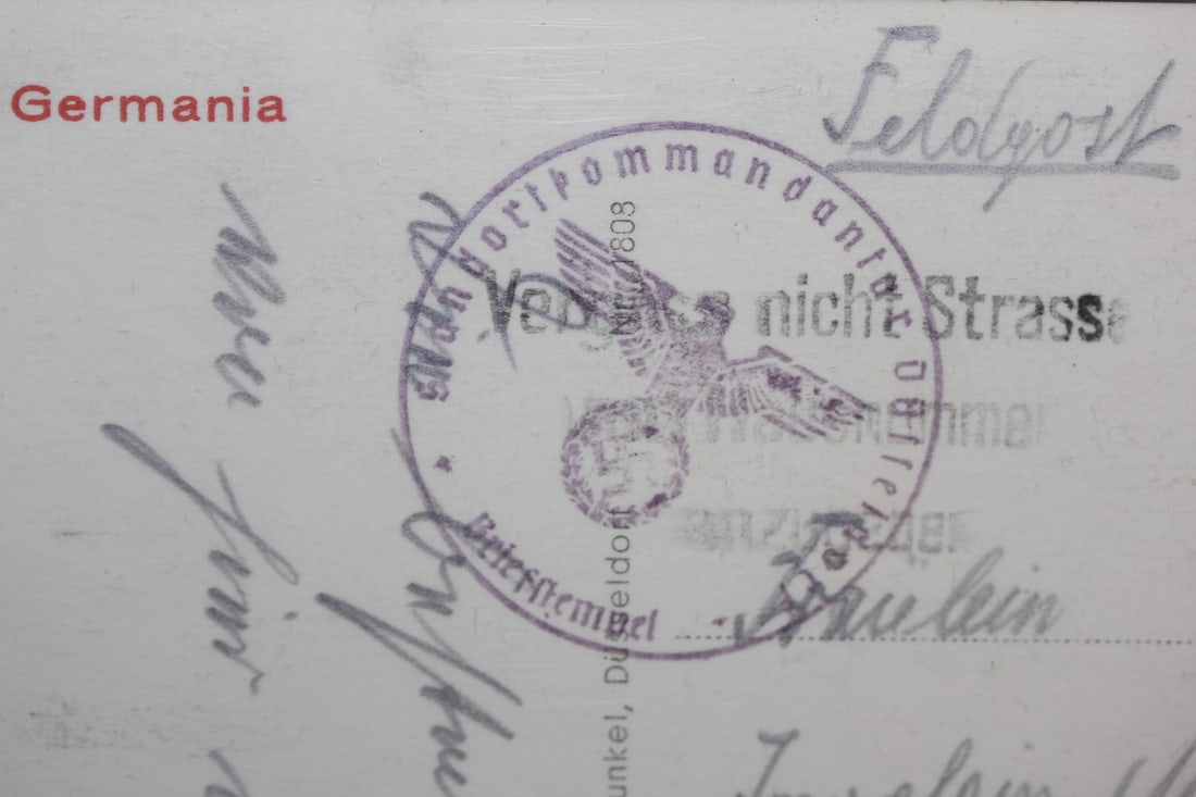 Black and White WWII German Postcard - 3