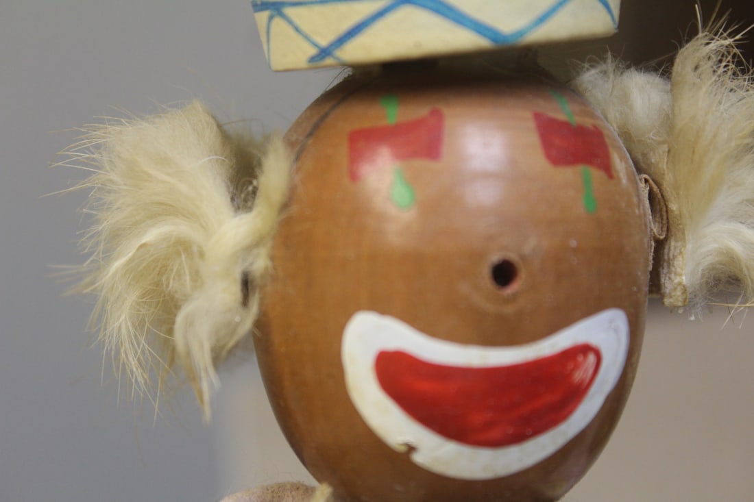 Vintage Wooden Clown - 6