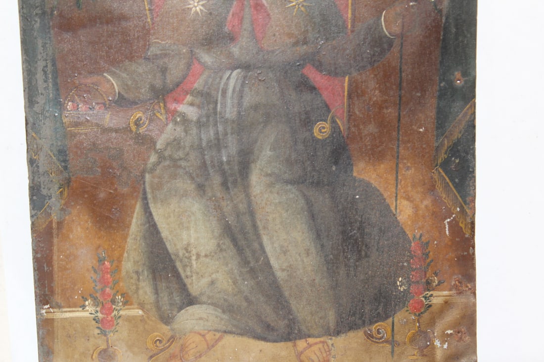 An Oil on Tin Board - 4