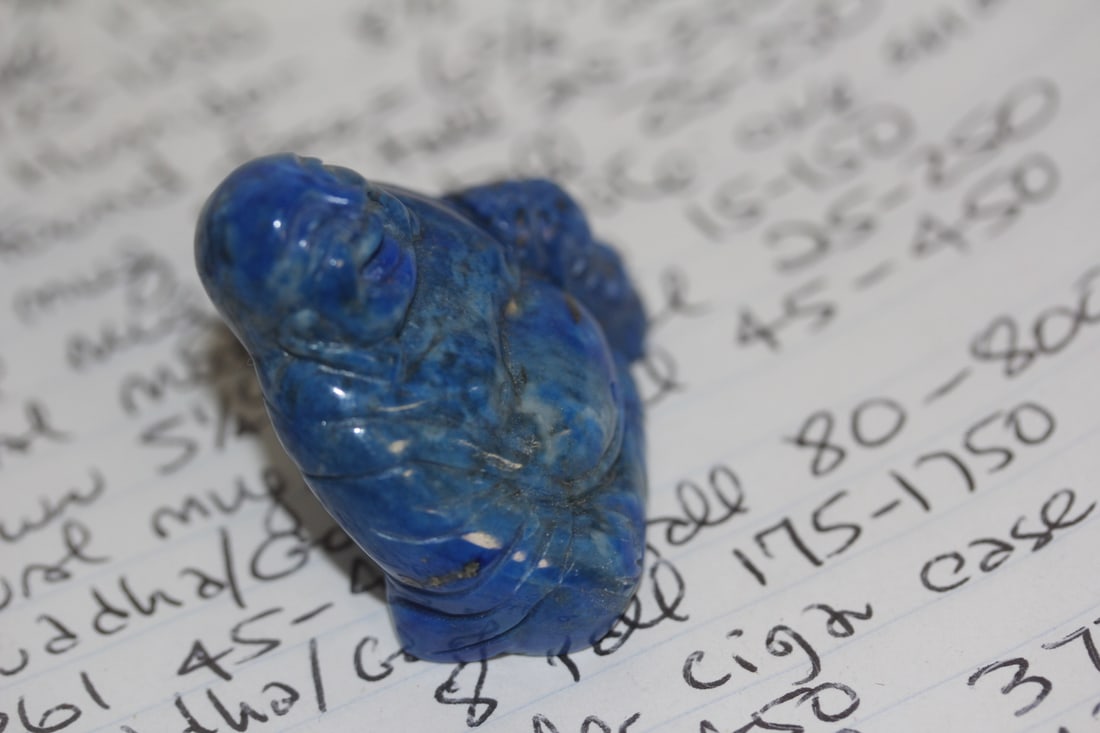 Small Chinese Lapis Buddha - 3