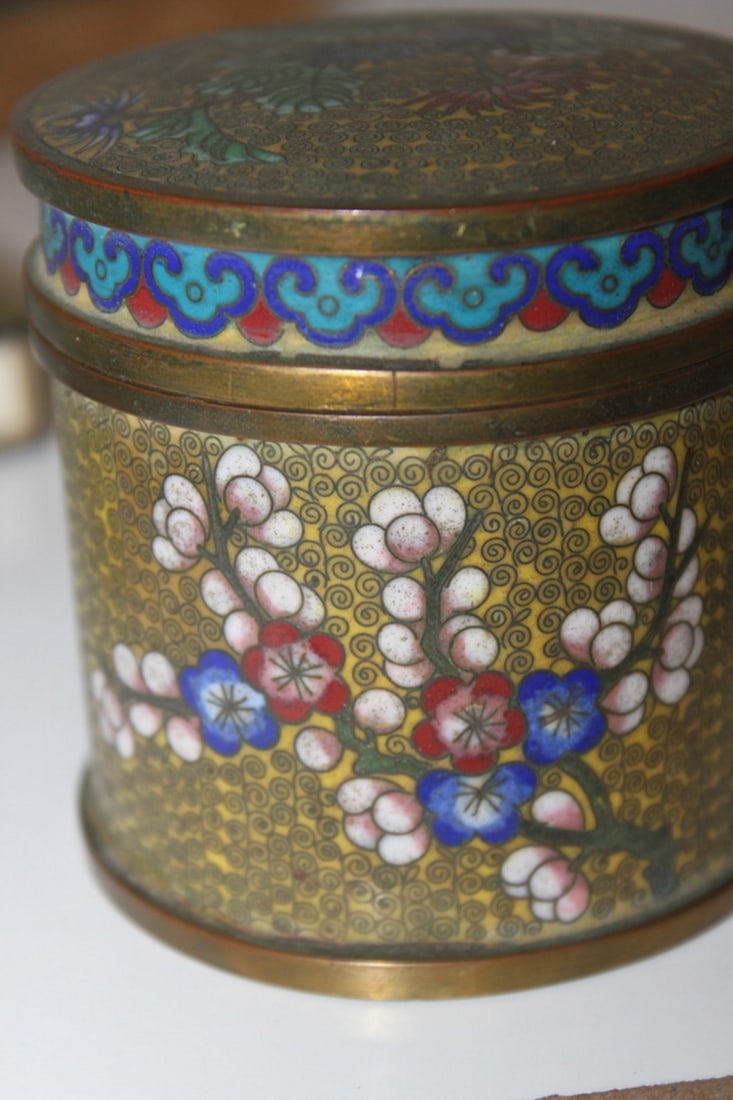 Lot of Three Antique Chinese Cloisonne - 2
