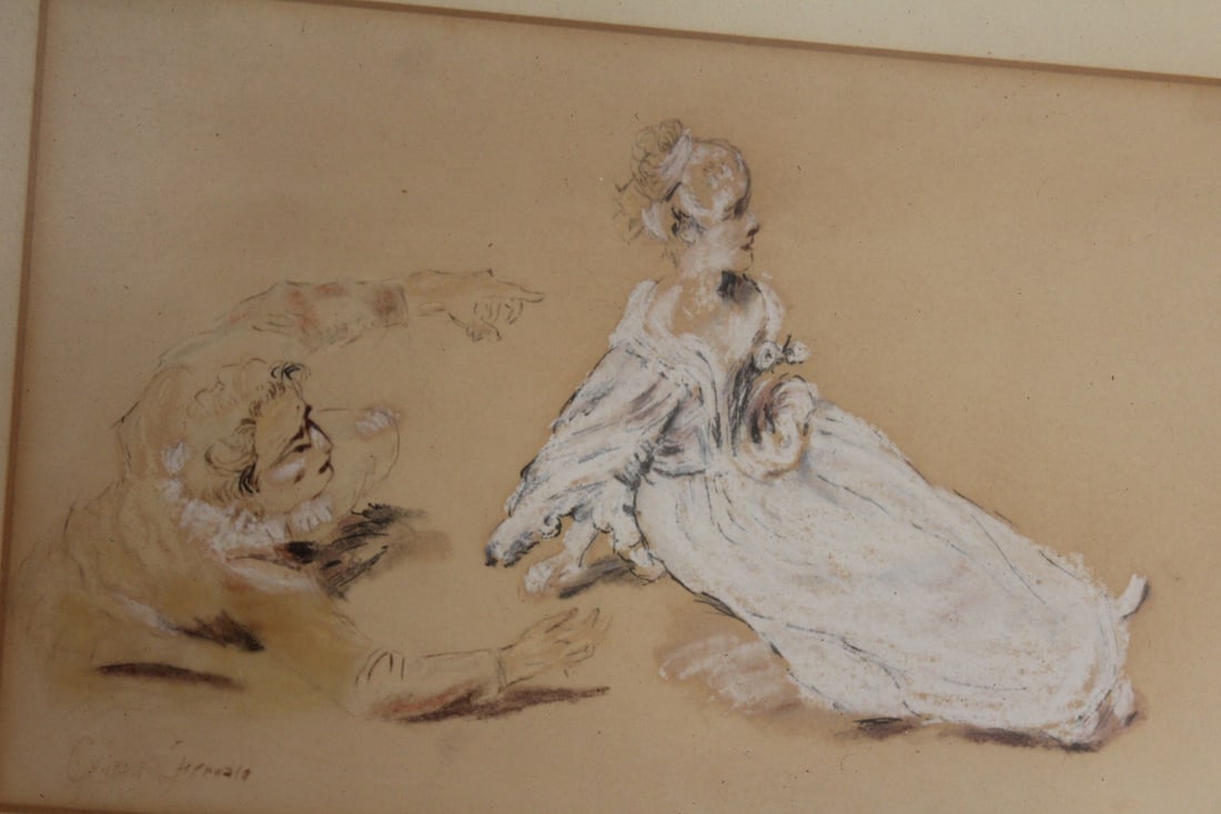 Signed Old Pastel - 2