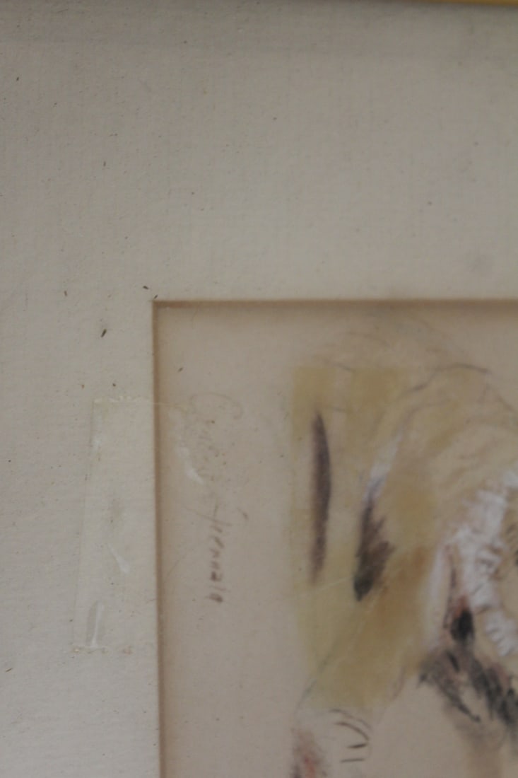 Signed Old Pastel - 3