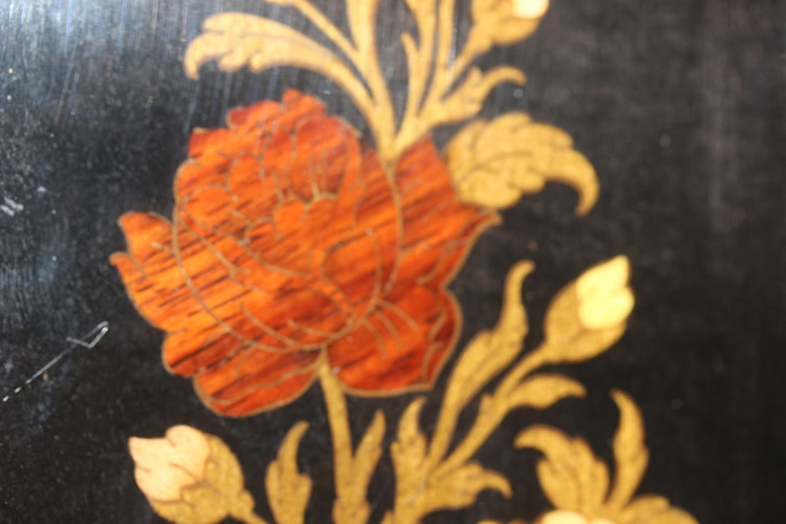 Lot of 2 Italian Inlay Wood Panels - 2