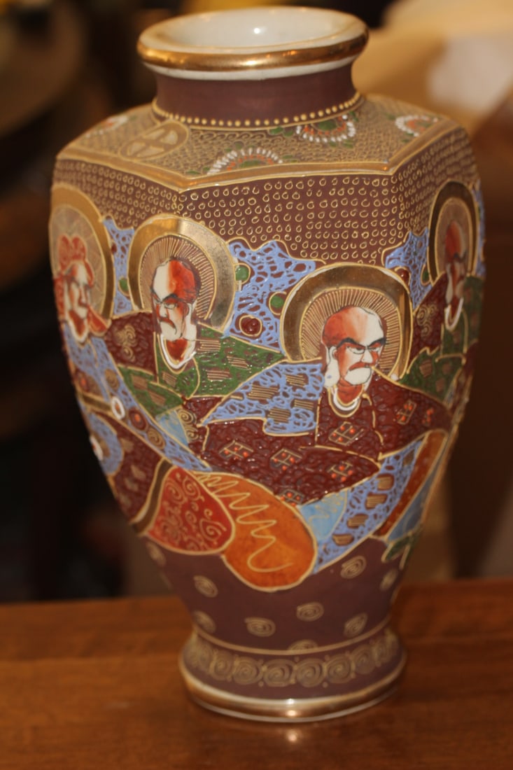 Antique/Vintage Japanese Satsuma Vase - 2