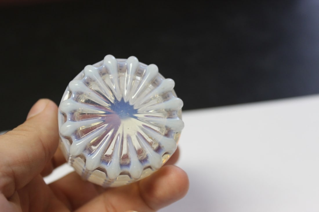 An Art Glass Cylinder Small Container - 3