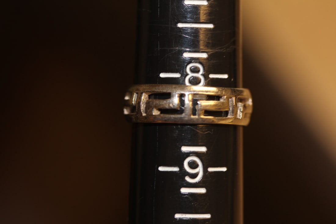 Sterling Reticulated Band/Ring: as shown