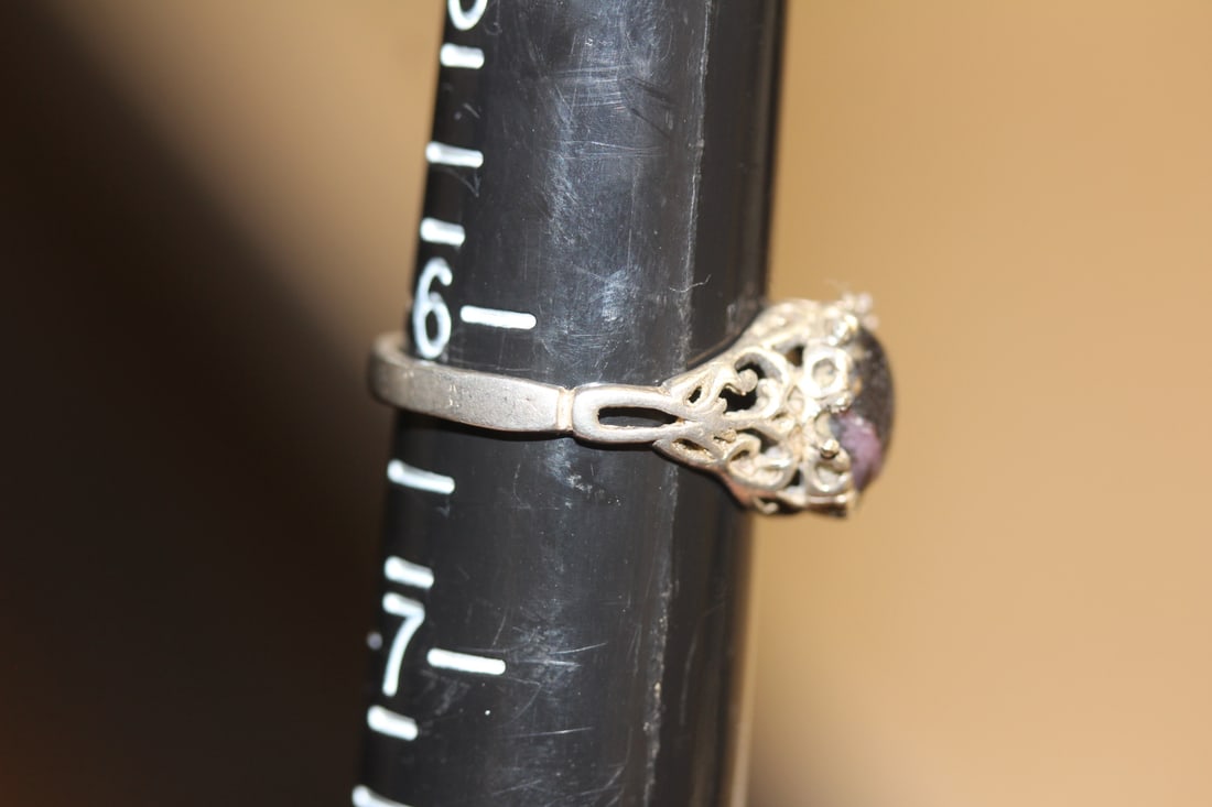 Sterling and Stone Ring - 5