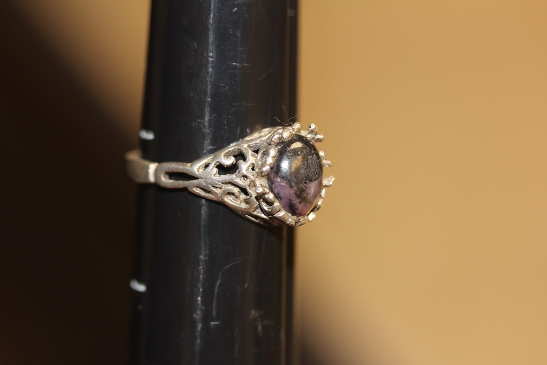Sterling and Stone Ring - 6
