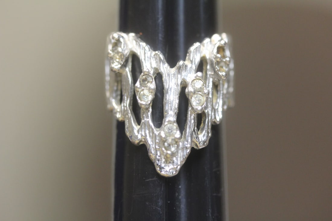 Sterling and Gemstone Ring: marked sterling - nice looking ring
