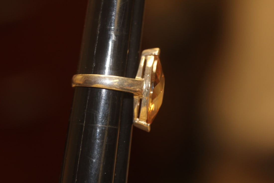Sterling and Gemstone Ring - 6