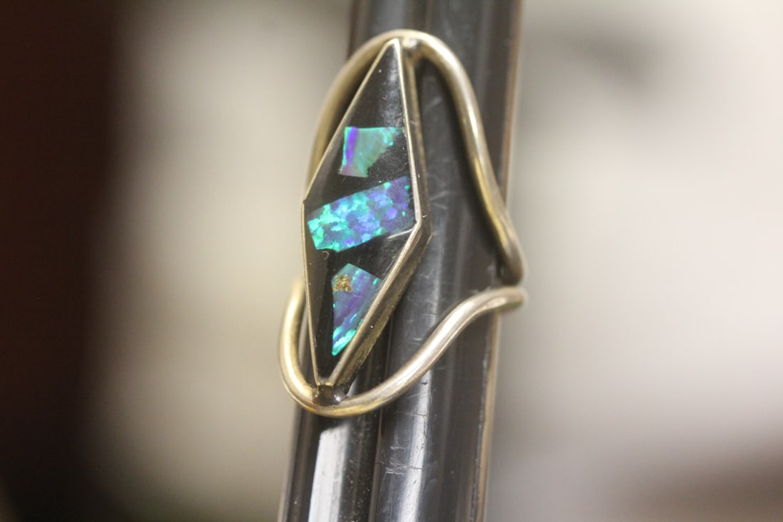 Sterling and Gemstone Ring - 3