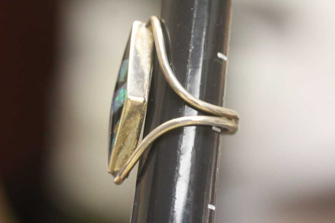 Sterling and Gemstone Ring - 4