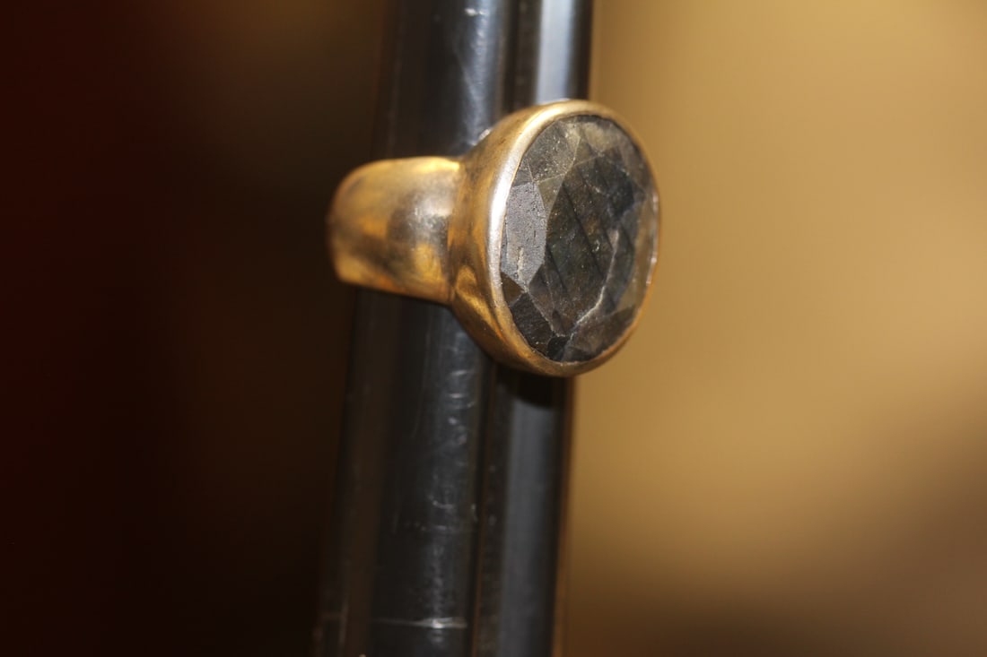 Sterling and Gemstone Ring: as shown