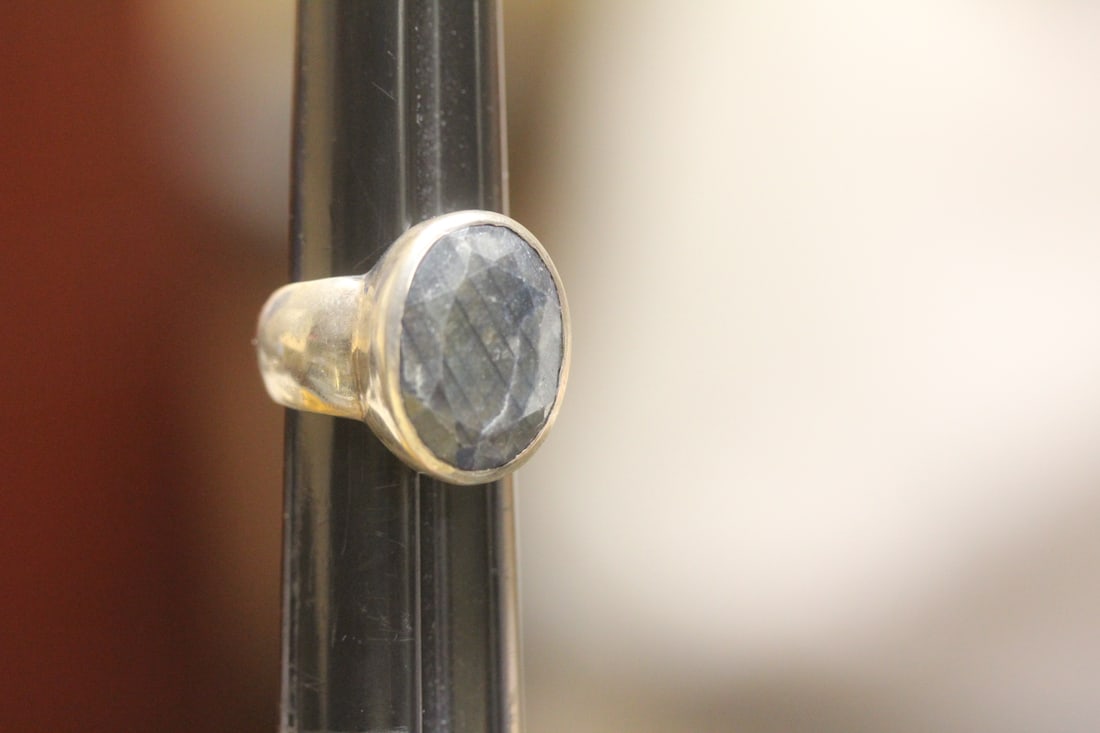 Sterling and Gemstone Ring - 6