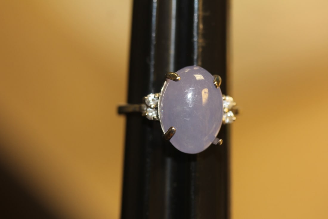 Sterling and Gemstone Ring: as shown