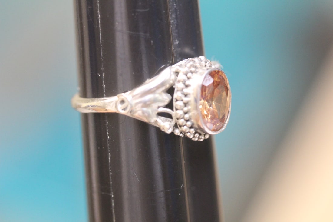 Sterling and Stone Ring - 5