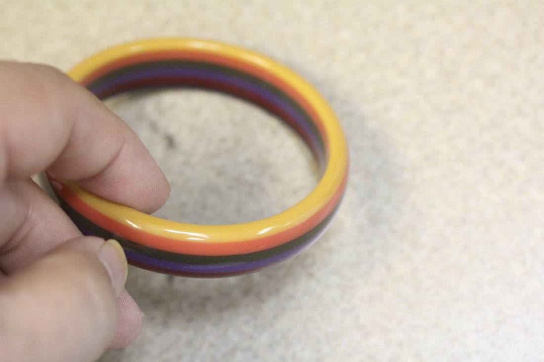 Lucite Bangle Bracelet - 3