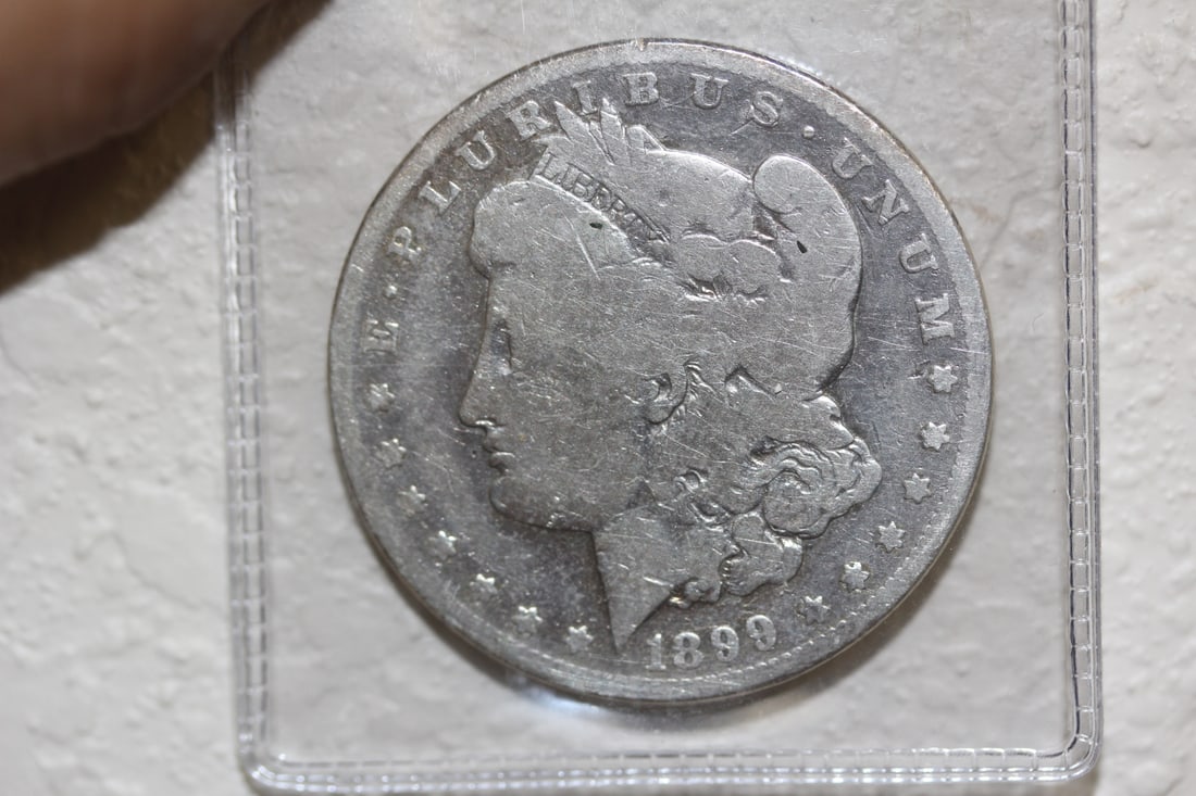 1899 Morgan Silver Dollar: 90% silver - semi key date