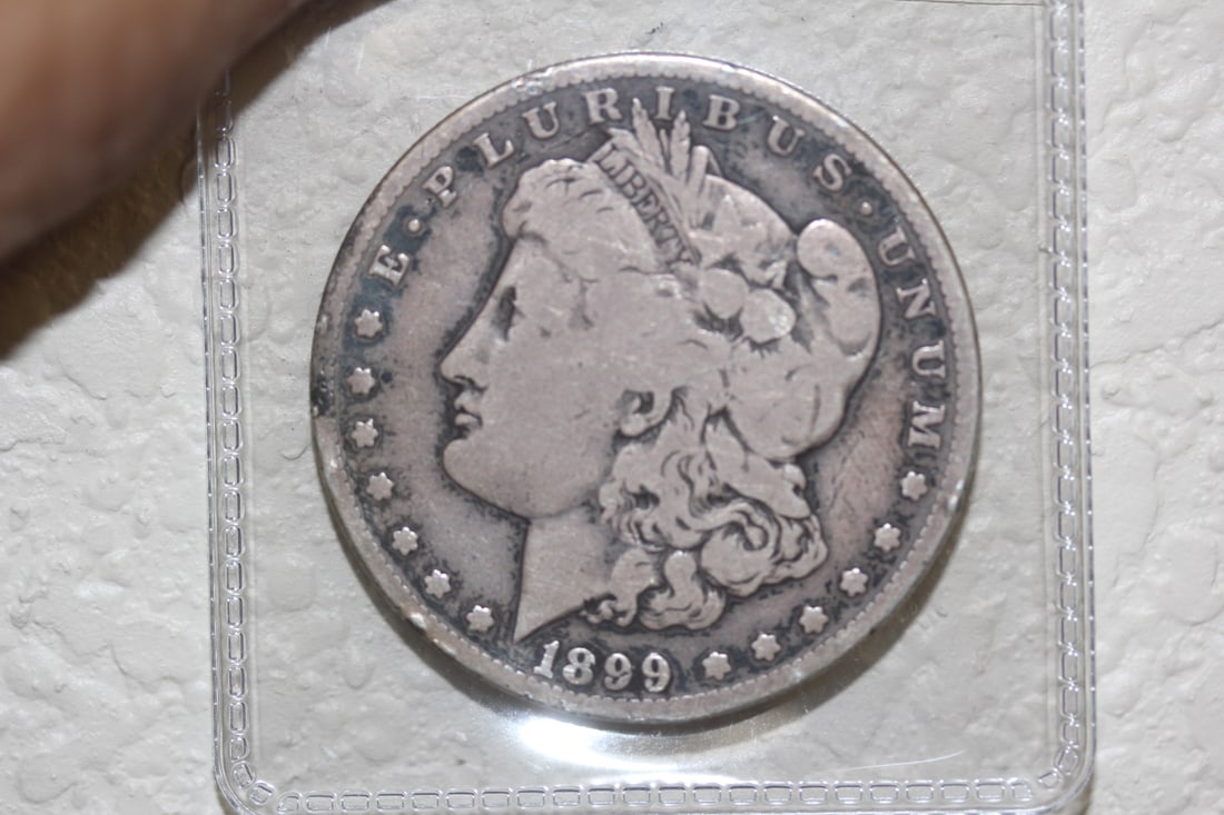 1899-S Morgan Silver Dollar: 90% silver - semi key date