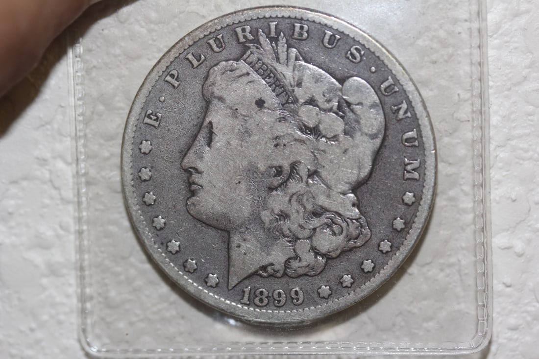 1899-S Morgan Silver Dollar: 90% silver - semi key date