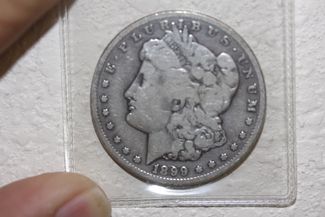 1899-S Morgan Silver Dollar: 90% silver - semi key date