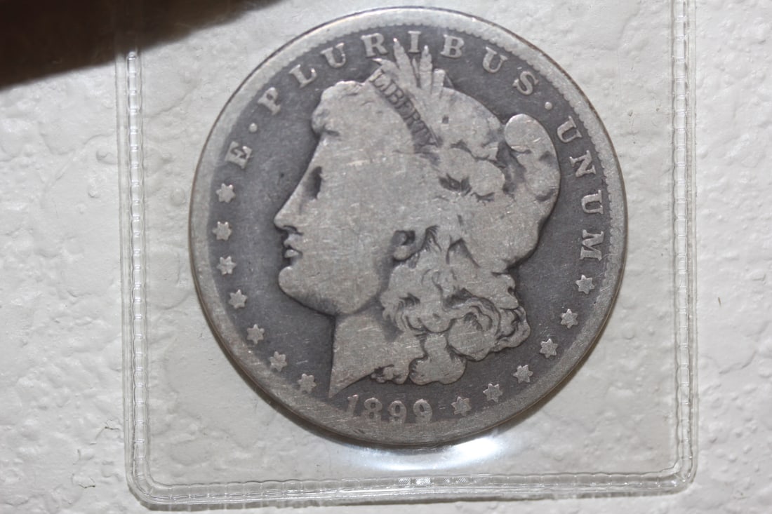 1899-micro O Morgan Silver Dollar: 90% silver - semi key date