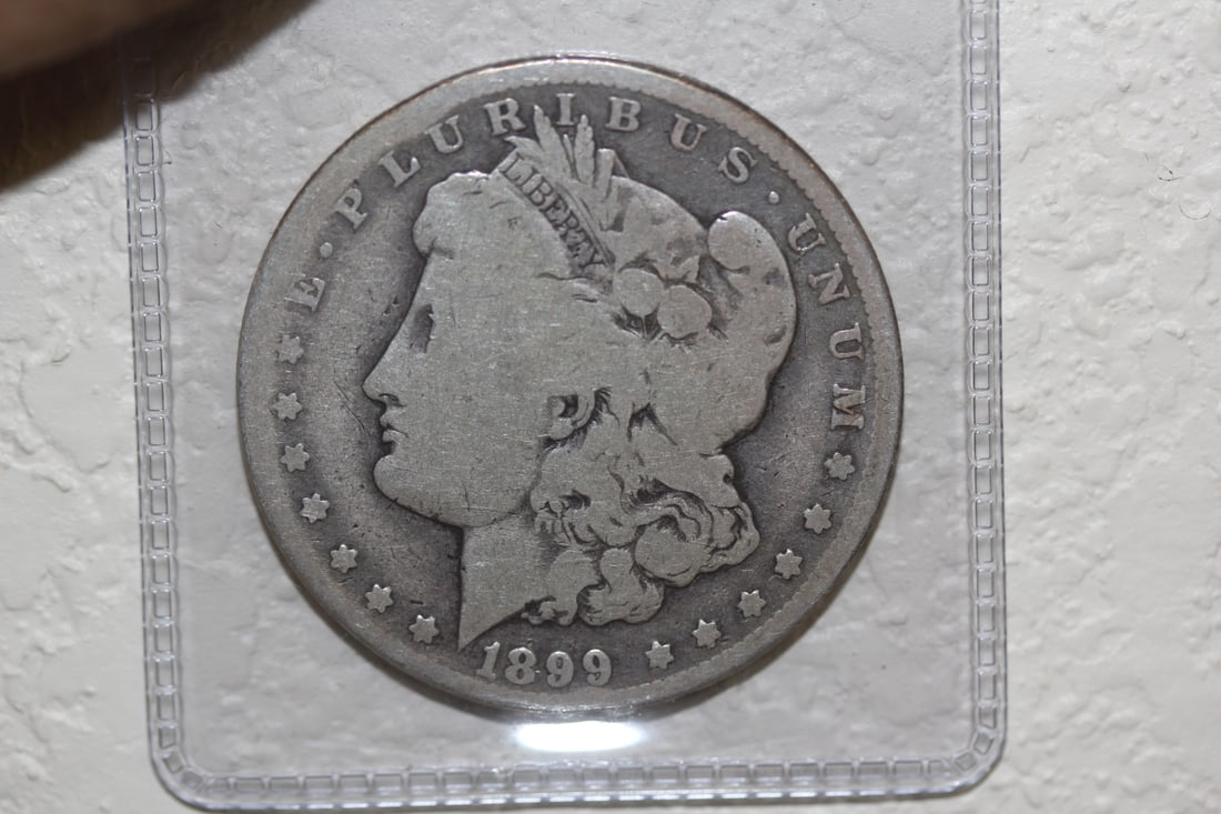 1899-micro O Morgan Silver Dollar: 90% silver - semi key date