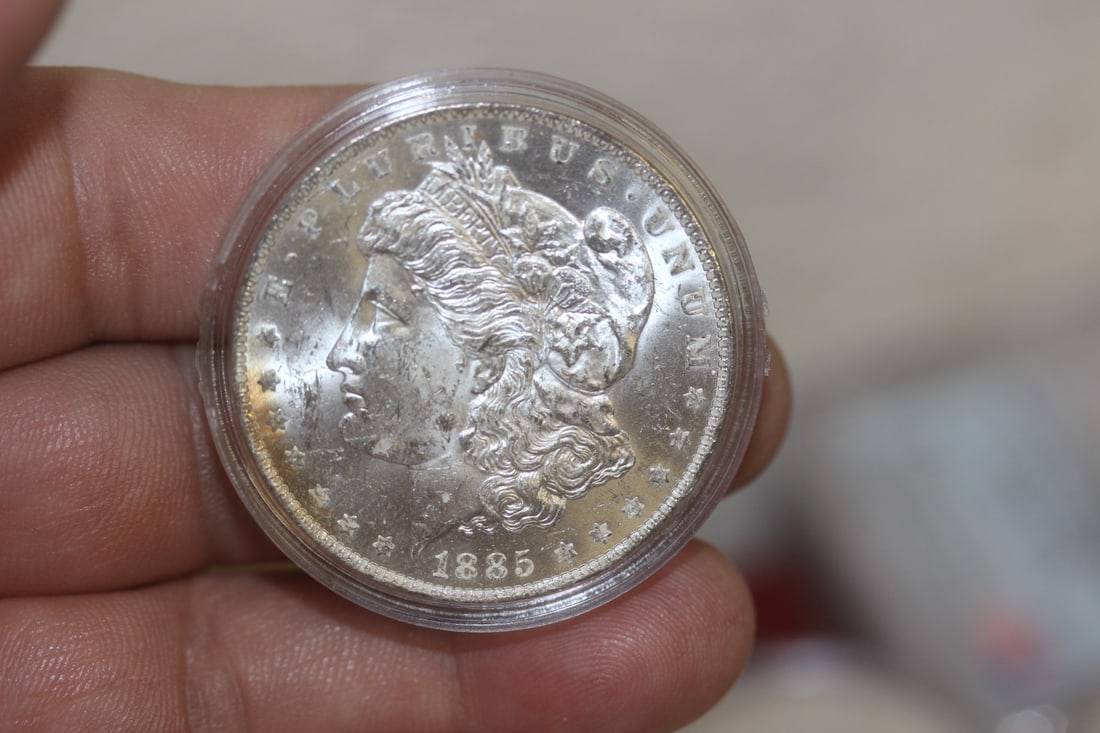 1885-O Morgan Silver Dollar: beautiful condition