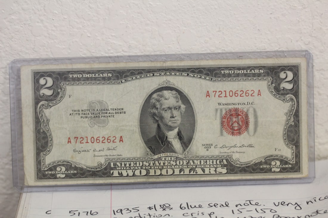 1953 Red Seal $2.00 Note (1 of 2)
