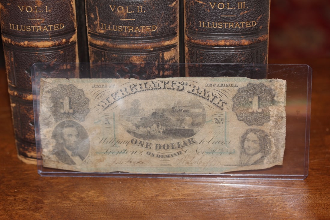1800's New Jersey $1.00 Note (1 of 4)