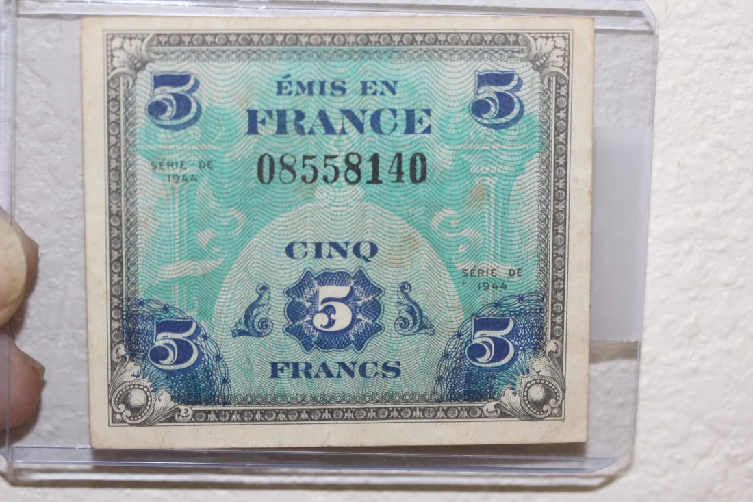 1944 5 Francs: as shown