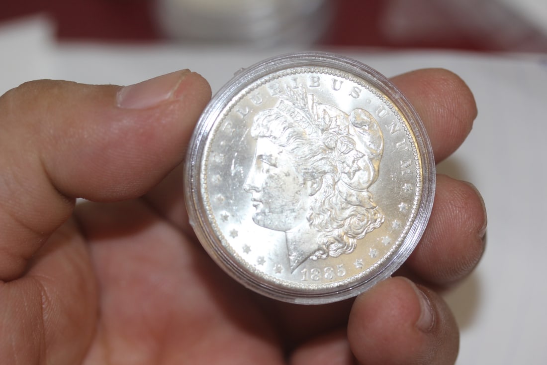 1885-O Morgan Silver Dollar: beautiful condition