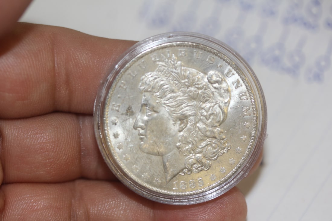 1885-O Morgan Silver Dollar: beautiful condition