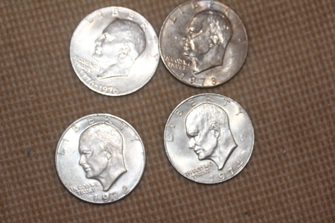 Lot of 4 Different Dates IKE Dollars: all clad