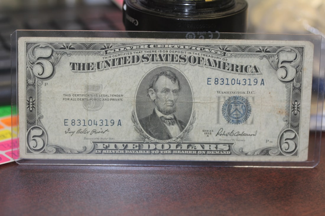 1953 $5.00 Note: as shown